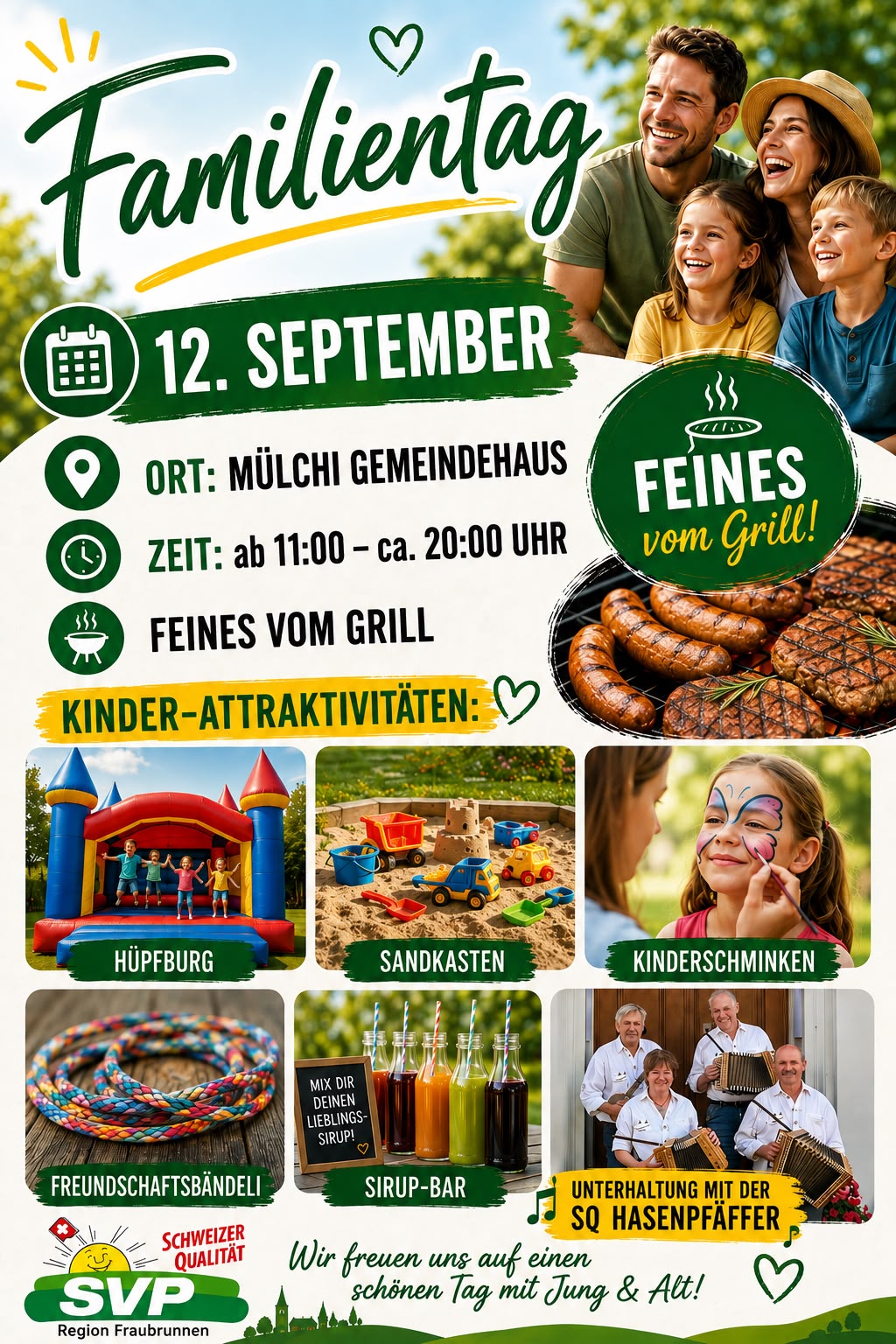 Sei dabei an unserem Familientag